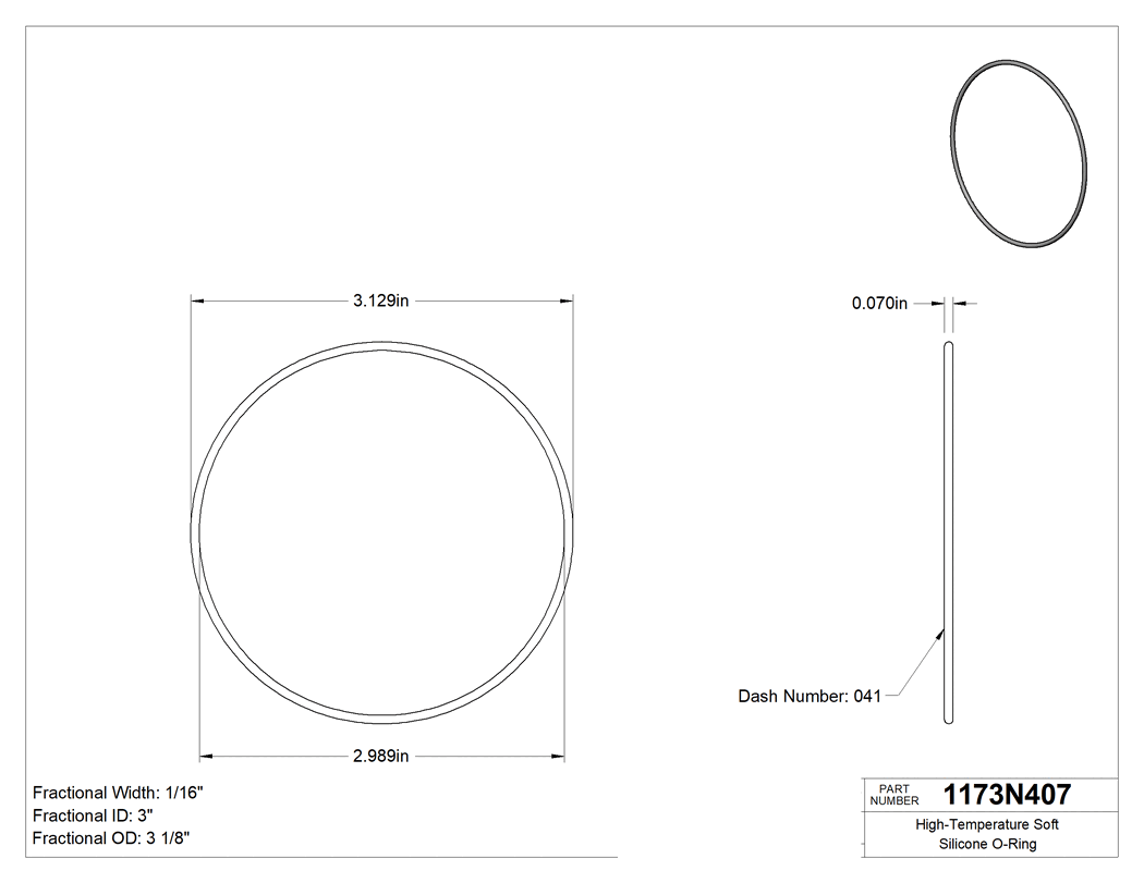 Technical drawing - 1173N407